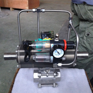 3PC Ball Valve with Three Position Pneumatic Actuator