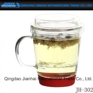Three-Pieces Tea Cup Glassware for Drinking
